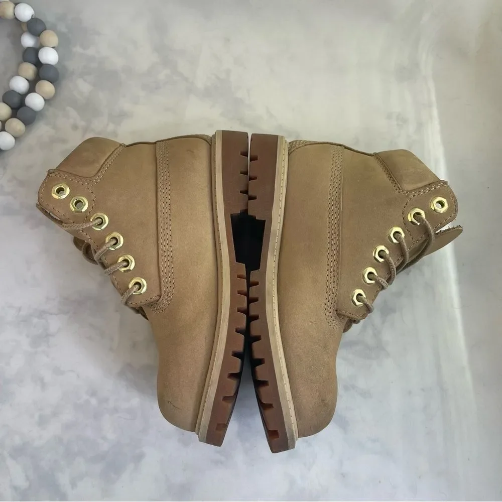 Timberland Tan Gold Boots Durable Comfort waterproof toddlers size 11T